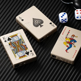 Creative Ace of Spades Playing Cards Butane Windproof Lighter - A Stylish and Fun Toy for Men and Women