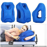 Ergonomic Inflatable Travel Pillow - Lightweight Neck & Chin Support Cushion for Comfortable Airplane, Office Rest, and Nap