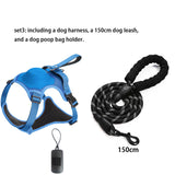 2023 Newdog Harness with Retractable Dog Leash as One No-Pull Pet Harness with Adjustable Soft Padded Dog Vest