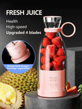 Portable Mini Blender - 350ml Compact Fruit Mixer for Travel - 1400mAh Battery - Efficient 50W Smoothie Maker - Kitchen Essential