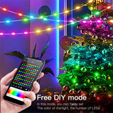 Smart LED String Lights - 5M/10M/20M, RGB, Bluetooth & Remote Control, Waterproof, Perfect for Home & Party Decoration