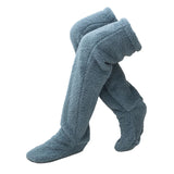 Cozy Thigh-High Fuzzy Socks - Over Knee Boot Stockings, Plush Leg Warmers for Women and Kids