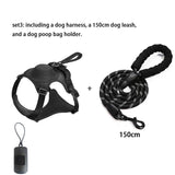 2023 Newdog Harness with Retractable Dog Leash as One No-Pull Pet Harness with Adjustable Soft Padded Dog Vest