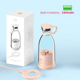 Portable Mini Blender - 350ml Compact Fruit Mixer for Travel - 1400mAh Battery - Efficient 50W Smoothie Maker - Kitchen Essential