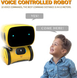 Interactive Emo Robot - Voice Command Smart Toy with Singing, Dancing, and Repeating Functions for Kids