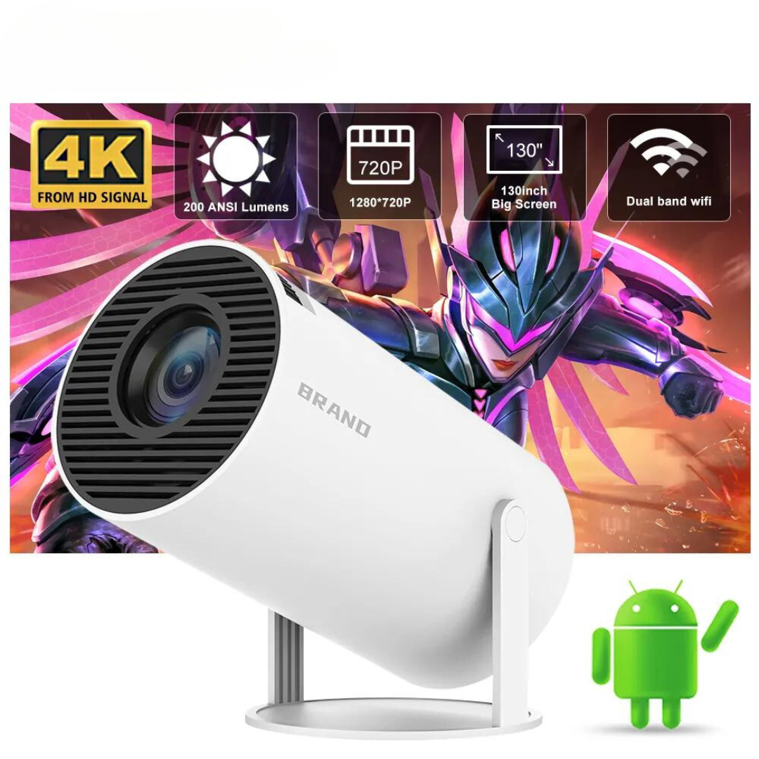 HY300 Freestyle android 11.0 Led smart 180 Degree projector 4k support,  720p at Rs 9500/piece in New Delhi