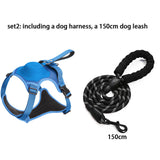 2023 Newdog Harness with Retractable Dog Leash as One No-Pull Pet Harness with Adjustable Soft Padded Dog Vest