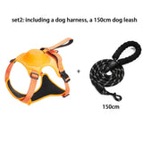 2023 Newdog Harness with Retractable Dog Leash as One No-Pull Pet Harness with Adjustable Soft Padded Dog Vest