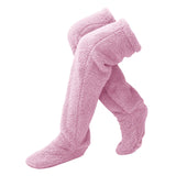 Cozy Thigh-High Fuzzy Socks - Over Knee Boot Stockings, Plush Leg Warmers for Women and Kids