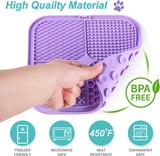 Multi-Use Pet Lick Mat for Slow Feeding and Anxiety Relief - Suitable for Dogs and Cats