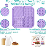 Multi-Use Pet Lick Mat for Slow Feeding and Anxiety Relief - Suitable for Dogs and Cats