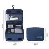 Portable Toiletry Washbag with Hanging Hook Waterproof Women Bathroom Cosmetic Storage Bag Large Capacity Travel Men Makeup Case