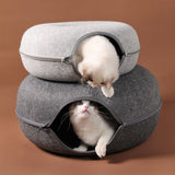 Pet Cats Tunnel Interactive Play Toy Cat Bed Dual Use Indoor Toys Kitten Exercising Products Cat Training Toy