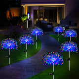 Solar LED Firework Fairy Lights Outdoor Waterproof Garden Decoration Lawn Pathway Solar Lamp