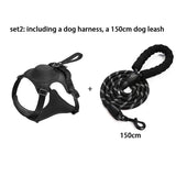 2023 Newdog Harness with Retractable Dog Leash as One No-Pull Pet Harness with Adjustable Soft Padded Dog Vest