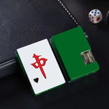 Creative Ace of Spades Playing Cards Butane Windproof Lighter - A Stylish and Fun Toy for Men and Women