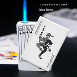 Creative Ace of Spades Playing Cards Butane Windproof Lighter - A Stylish and Fun Toy for Men and Women