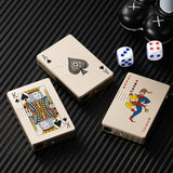 Creative Ace of Spades Playing Cards Butane Windproof Lighter - A Stylish and Fun Toy for Men and Women