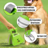 Pooper Scooper, Portable Dog Pooper Scooper, Poop Scoop for Small and Large Dogs, Pooper Scooper with Bag Attachment, Leash Clip and Dog Poop Bags Included (Medium, Kiwi)