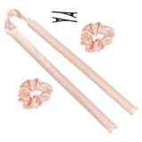 Silk Heatless Curling Rod Set - Gentle Hair Rollers for Overnight Styling