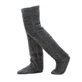 Cozy Thigh-High Fuzzy Socks - Over Knee Boot Stockings, Plush Leg Warmers for Women and Kids