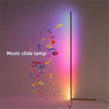 Smart RGB Dream Color Floor Lamp with Music Sync Modern 16 Million Color Changing Standing Mood Light with APP & Remote Control