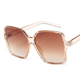 Fashion Women Oversize Sunglasses Gradient Plastic Brand Designer Female Sun Glasses Uv400