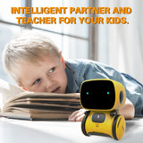 Interactive Emo Robot - Voice Command Smart Toy with Singing, Dancing, and Repeating Functions for Kids