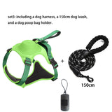 2023 Newdog Harness with Retractable Dog Leash as One No-Pull Pet Harness with Adjustable Soft Padded Dog Vest