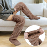 Cozy Thigh-High Fuzzy Socks - Over Knee Boot Stockings, Plush Leg Warmers for Women and Kids