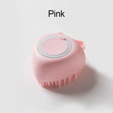 Soft Silicone Pet Bath Brush with Shampoo Dispenser - Dog and Cat Washing and Massage Grooming Tool