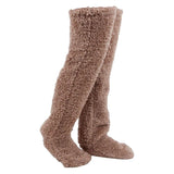 Cozy Thigh-High Fuzzy Socks - Over Knee Boot Stockings, Plush Leg Warmers for Women and Kids