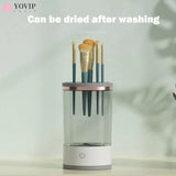 Rechargeable Automatic Makeup Brush Cleaner - Quick-Drying Electric Brush Washer with High-Speed Rotation