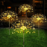 Solar LED Firework Fairy Lights Outdoor Waterproof Garden Decoration Lawn Pathway Solar Lamp