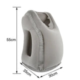 Ergonomic Inflatable Travel Pillow - Lightweight Neck & Chin Support Cushion for Comfortable Airplane, Office Rest, and Nap