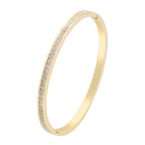 Fashion Punk Gold Color Bangles for Women Men Trendy Stainless Steel Metal Bracelets Bohemian Jewelry Accessories Gift Wholesale