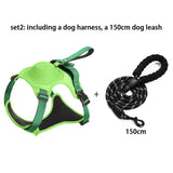 2023 Newdog Harness with Retractable Dog Leash as One No-Pull Pet Harness with Adjustable Soft Padded Dog Vest